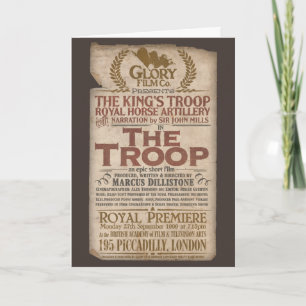 Cartão The Troop Vintage personalised greetings card