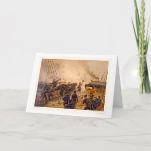 Cartão The USS Kearsarge Sinks the CSS Alabama in 1864