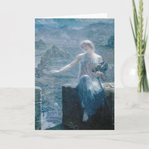 Cartão The Valkyrie's Vigil, Edward Robert Hughes, 1906