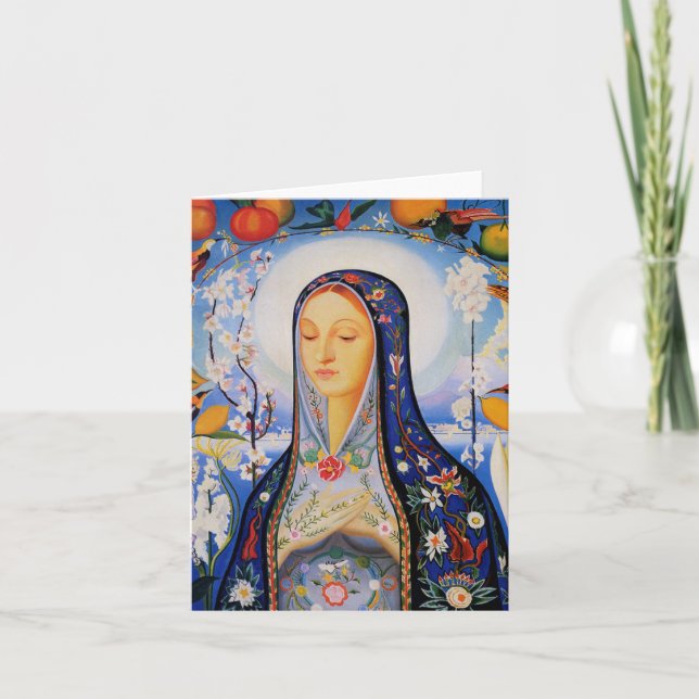 Cartão The Virgin - Joseph Stella (Frente)