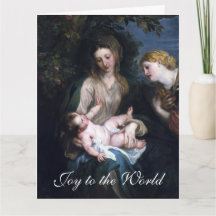 The Virgin Mary and Baby Jesus Christmas Greetings