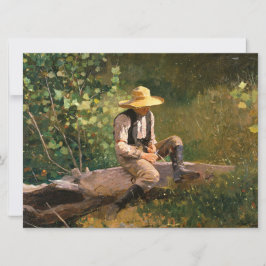 Cartão The Whittling Boy (por Winslow Homer)