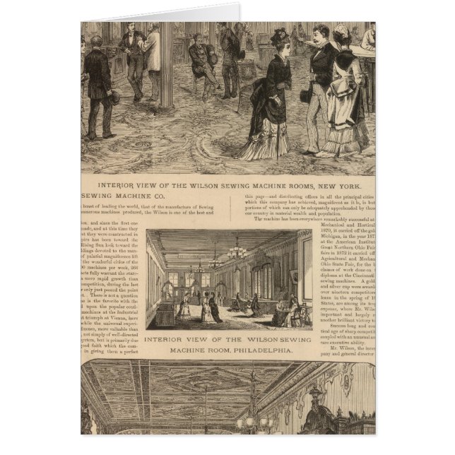 Cartão The Wilson Sewing Machine Company (Frente)