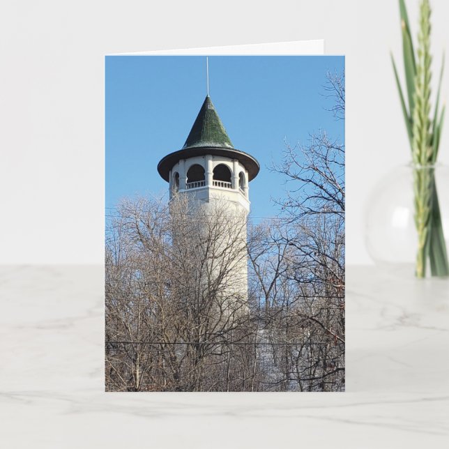 Cartão "The Witch's Hat Tower" Hallowe’en Card (Frente)