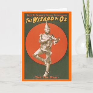 Cartão The Wizard of Oz Musical - The Tin Man
