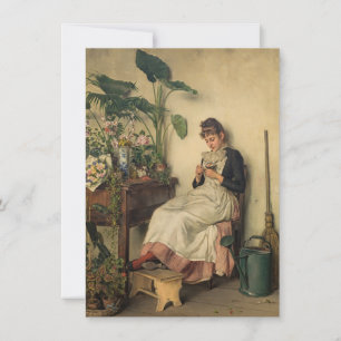 Cartão The Young Florist (por Carl Zewy)