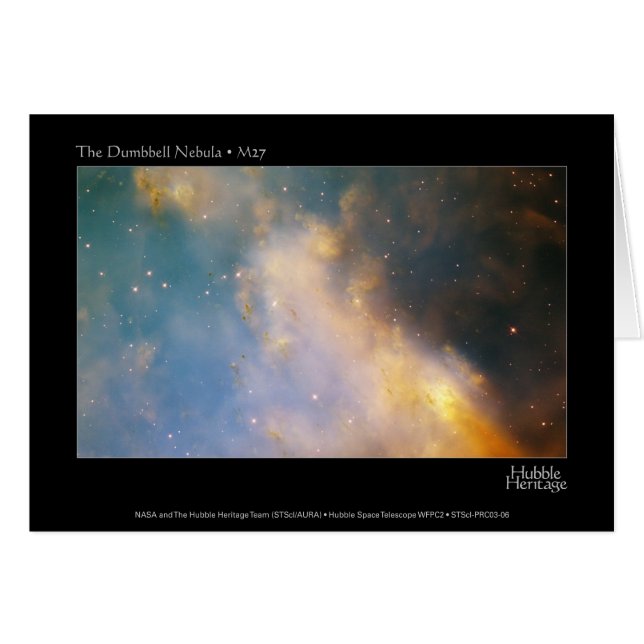 Cartão TheDumbbellNebula-2003-06a (Frente Horizontal)