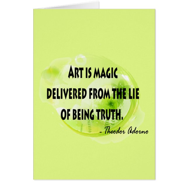 Cartão Theodor Adorno (Frente)