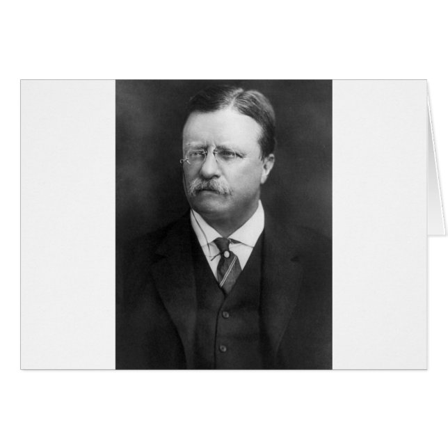 Cartão Theodore Roosevelt (Frente Horizontal)