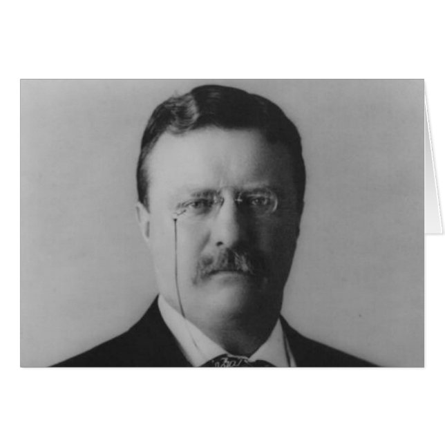 Cartão Theodore Roosevelt Portrait (Frente Horizontal)