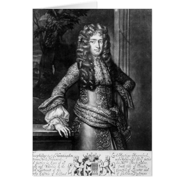 Cartão Theophilus Hastings, sétimo conde de Huntingdon (Frente)