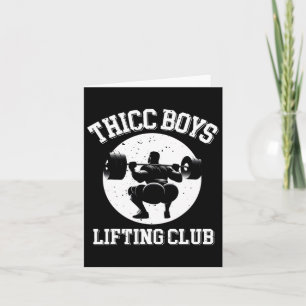Cartão Thicys Lifting Club Funny Gym Mens Squat Bodyb