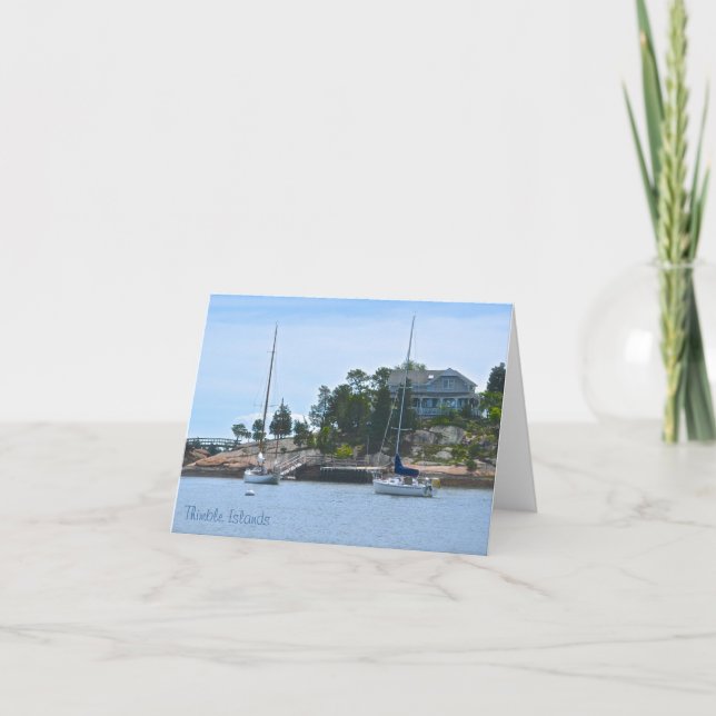 Cartão Thimble Island Notecard (Frente)
