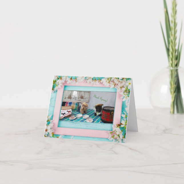 Cartão Think Primavera Note (Frente)