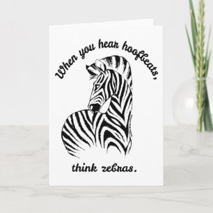 Cartão Think Zebras