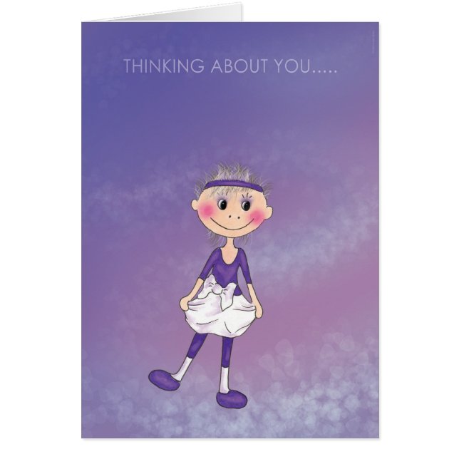 Cartão Thinking about you (Frente)