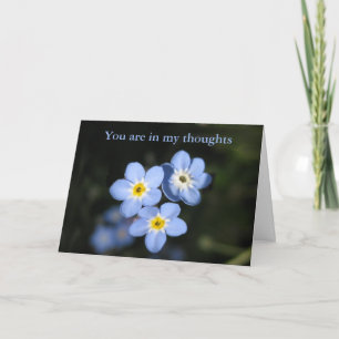 Cartão Thinking of you card - Forget me Nots