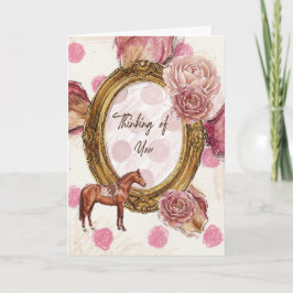 Cartão Thinking of You Horse