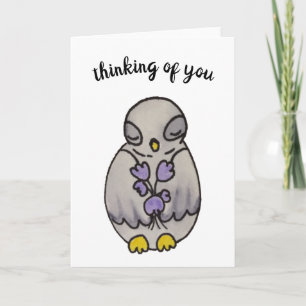 Cartão Thinking of You Illustration Owl
