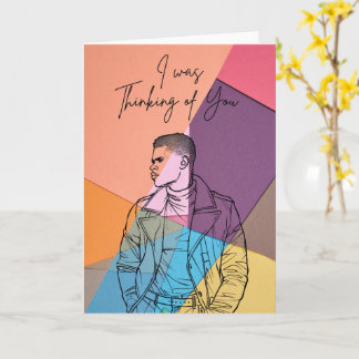 Cartão Thinking of You – Modern Artistic Greeting Card