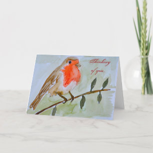 Cartão Thinking of You Robin Card