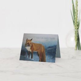 Cartão Thinking Of You - Winter Fox