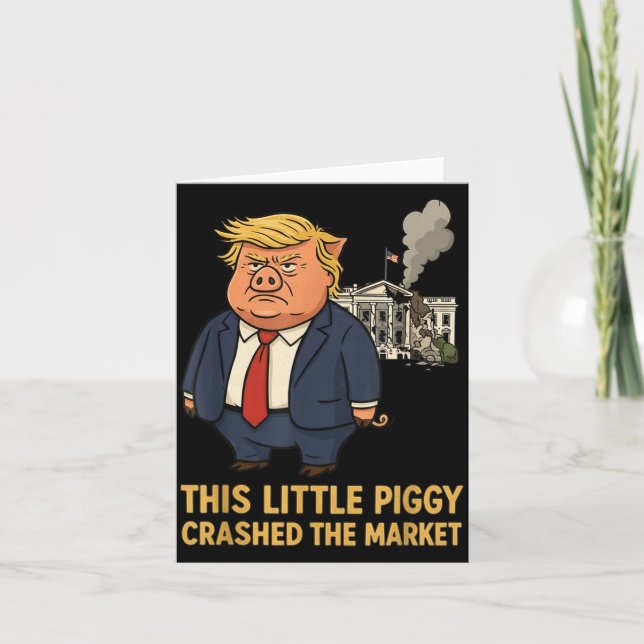 Cartão This Ggy Crashed The Market Funny Quote  (Frente)