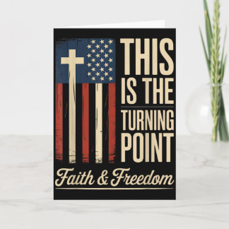 Cartão This Is The Turning Point Patriotic Faith Usa 