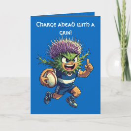 Cartão Thistle Dash Scottish Rugby Motif