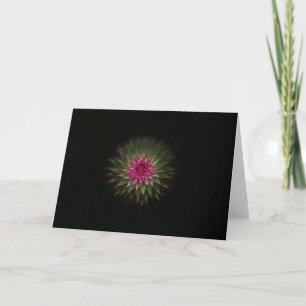 Cartão Thistle Flower Greeting Card