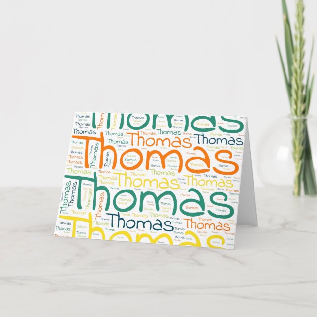 Cartão Thomas (Frente)