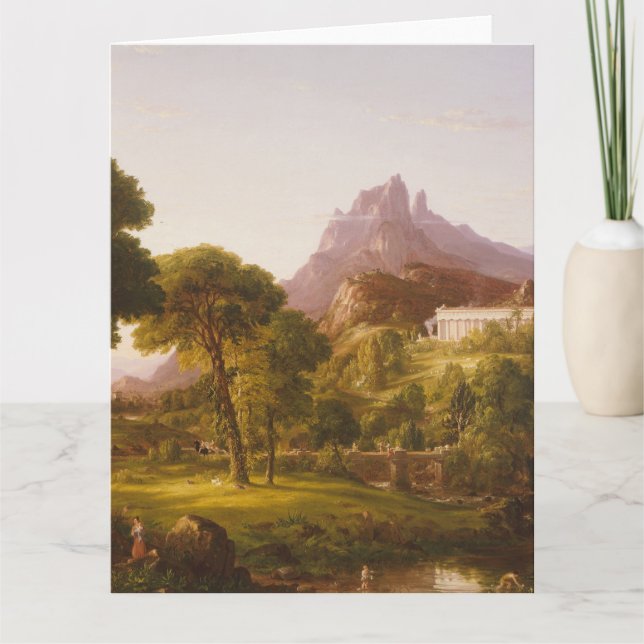 Cartão Thomas Cole Sonho de Arcádia (Frente)