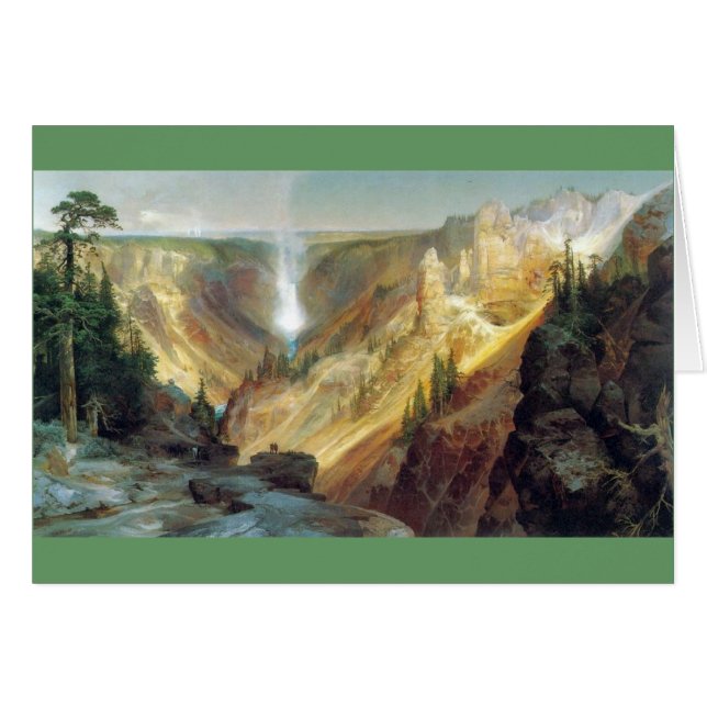 Cartão Thomas Moran - Grand Canyon do Yellowstone (Frente Horizontal)
