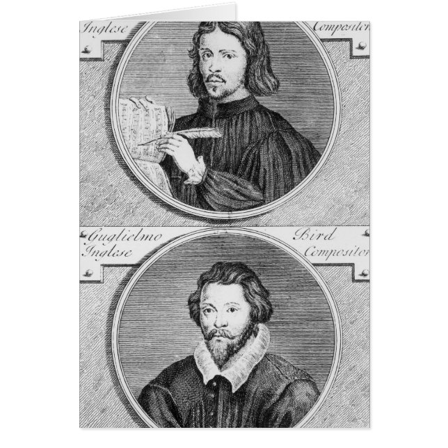 Cartão Thomas Tallis e William Byrd (Frente)