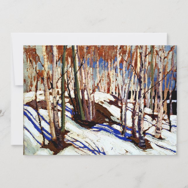 Cartão Thomson - Early Primavera, Canoe Lake (Frente)