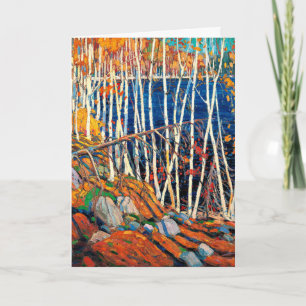 Cartão Thomson - Na Northland, pintura de arte