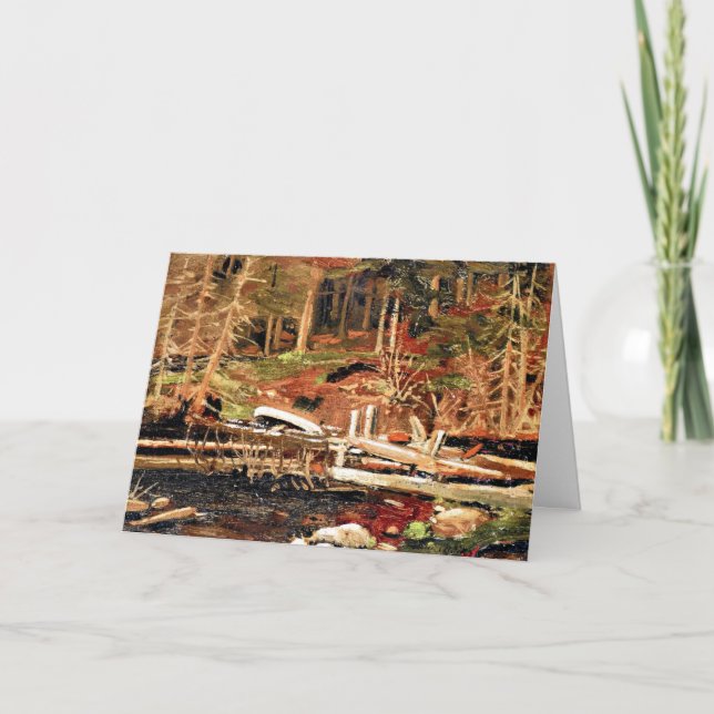 Cartão Thomson - Velha barragem de Lumber, Parque Algonqu (Frente)