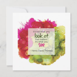 Cartão Thoreau Inspirational Quote Greeting Card