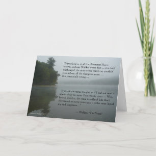 Cartão Thoreau quote greeting card