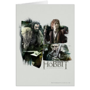 Cartão THORIN OAKENSHIELD™, BILBO BAGGINS™ E Gandalf Art