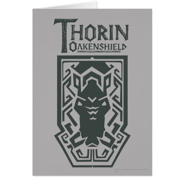 Cartão THORIN OAKENSHIELD™ - Símbolo de blindagem (Frente)