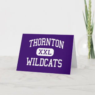 Cartão Thornton - Wildcats - High - Harvey Illinois