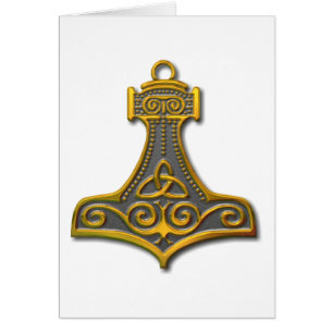 Cartão Thor's Hammer-gold