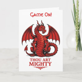 Cartão Thou Art Mighty Match Day Motif