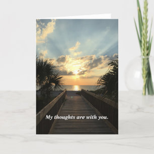 Cartão Thoughts Are With You Card