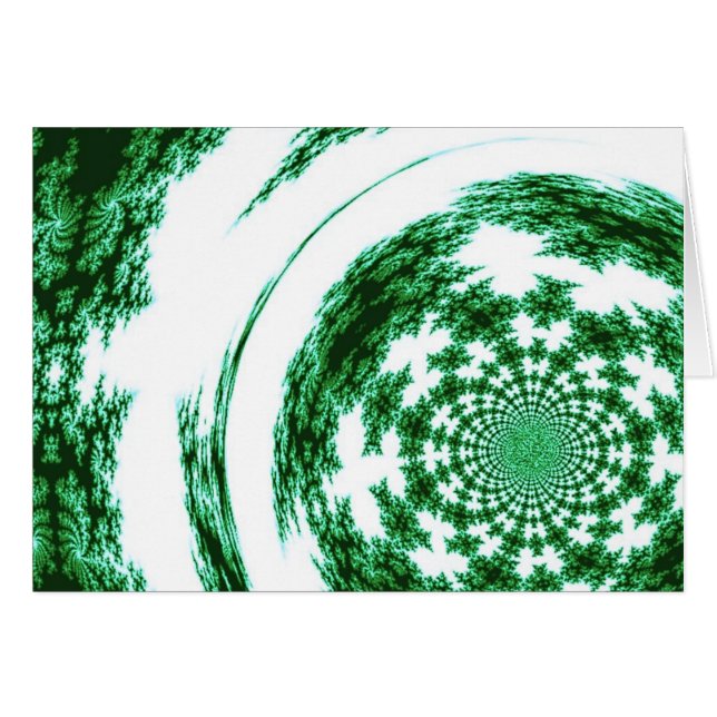 Cartão Thread de rotação verde (Frente horizontal)