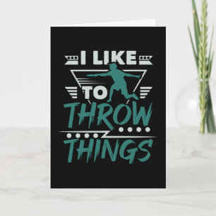 Cartão Throw de Golf de Disco