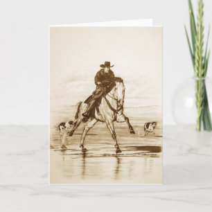 Cartão Thunder_sepia da Corrida