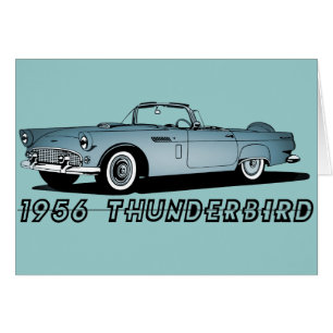 Cartão Thunderbird 1956