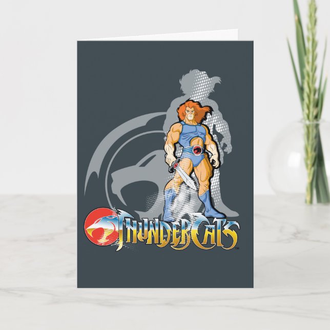 Cartão ThunderCats | Lion-O Halfttone Shadow Graphic (Frente)